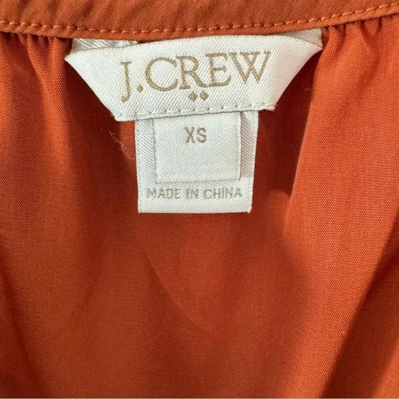 J. CREW Drapey Burnt Orange Sleeveless Romper Size XS - Picture 5 of 6